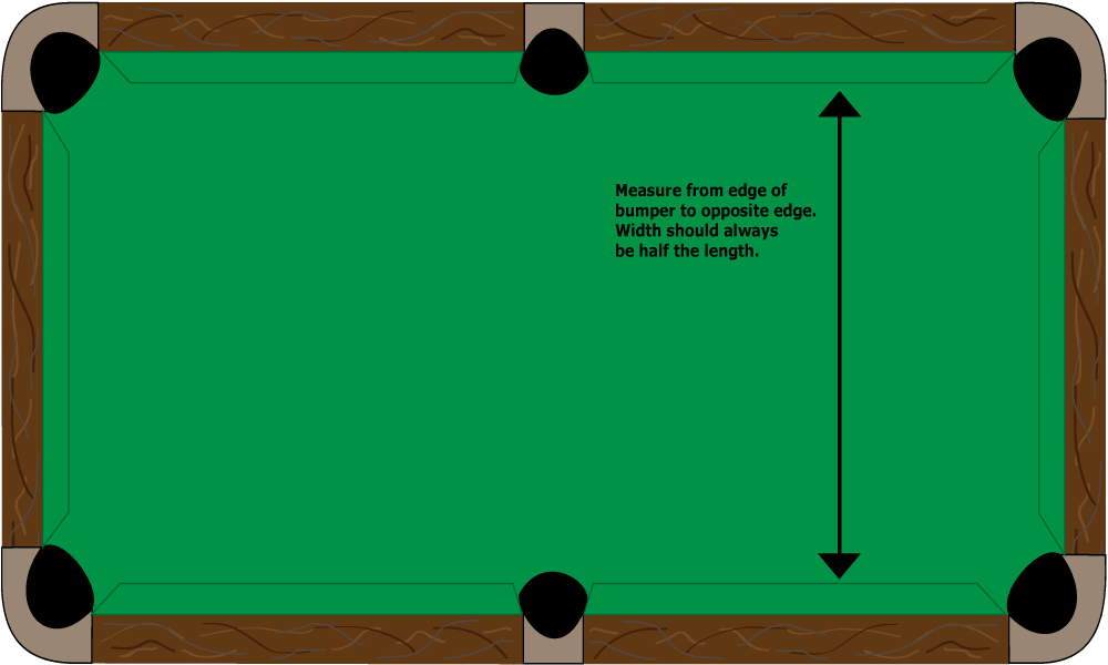pool table size